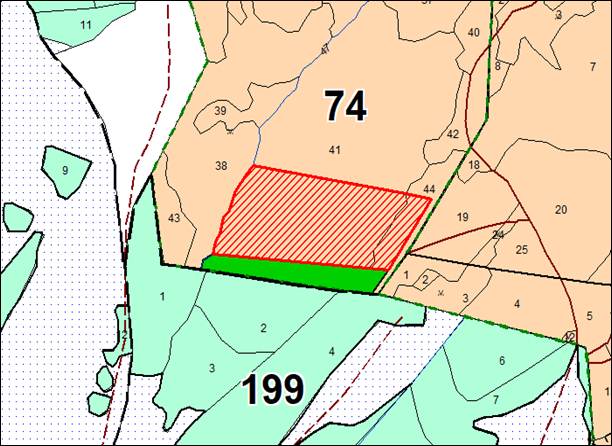 Постановление Правительства Кемеровской области - Кузбасса от 29.12.2025 N 777 "Об изменении площадей и границ земель, на которых расположены леса, указанные в пункте 4 части 1 статьи 114 Лесного кодекса Российской Федерации, Кемеровского лесничества Кемеровской области – Кузбасса". Рис. 13