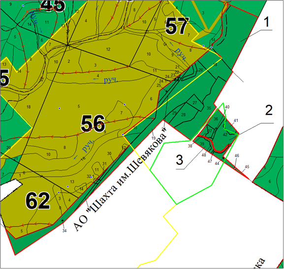 Постановление Правительства Кемеровской области - Кузбасса от 13.01.2026 N 6 "Об изменении площадей и границ земель, на которых расположены леса, указанные в пункте 3 части 1 статьи 114 Лесного кодекса Российской Федерации, Междуреченского лесничества Кемеровской области – Кузбасса". Рис. 5