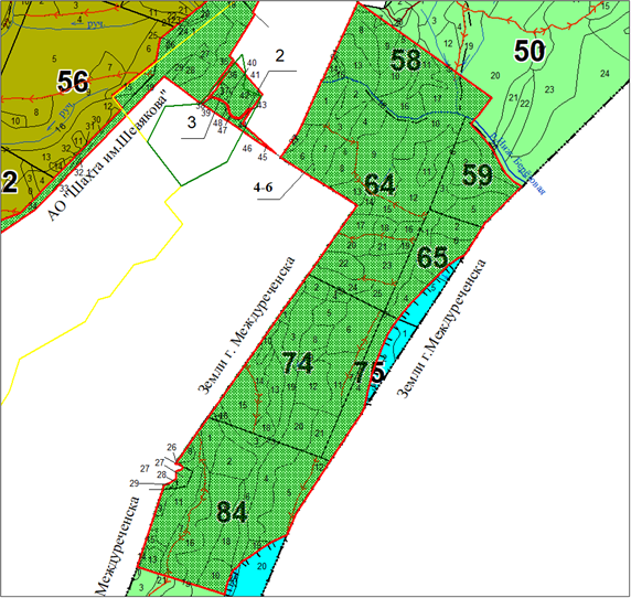 Постановление Правительства Кемеровской области - Кузбасса от 13.01.2026 N 6 "Об изменении площадей и границ земель, на которых расположены леса, указанные в пункте 3 части 1 статьи 114 Лесного кодекса Российской Федерации, Междуреченского лесничества Кемеровской области – Кузбасса". Рис. 9